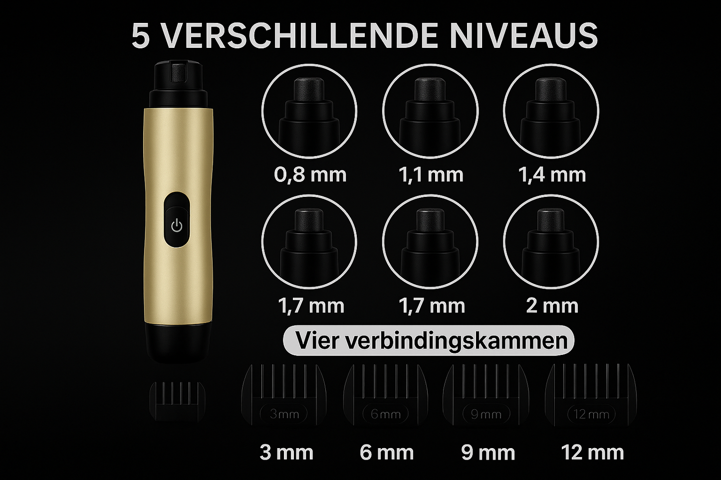 5 verschillende niveaus - correct