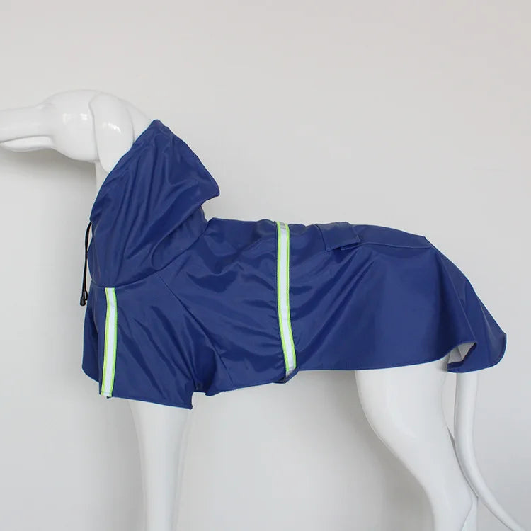 Regenjas voor honden – Kaapse stijl met reflecterende strepen en capuchon