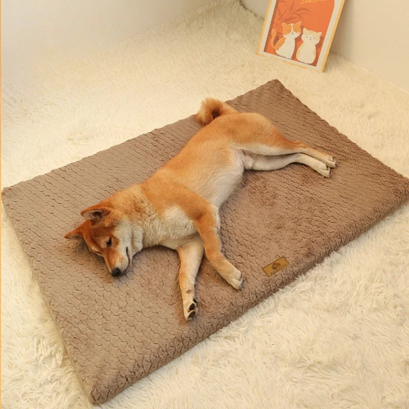 Comfort memory foam hondenbed – Orthopedisch & waterdicht met wasbare pluizige hoes
