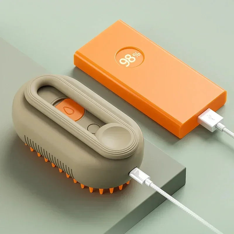 USB oplaadbare 3-in-1 huisdierverzorgingsborstel voor hond & kat