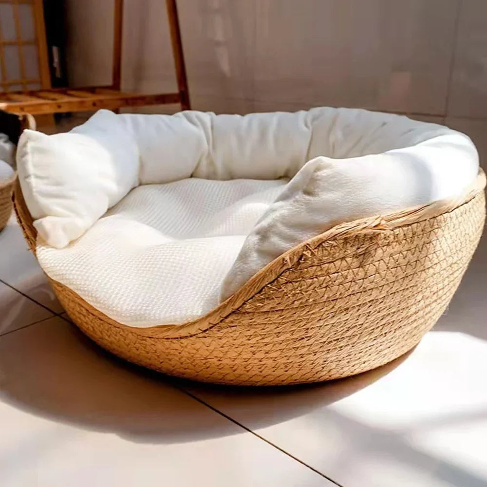 LazyPaws™ – Mand voor honden & katten van natuurlijk materiaal
