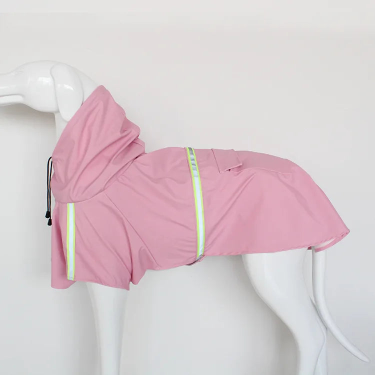 Regenjas voor honden – Kaapse stijl met reflecterende strepen en capuchon