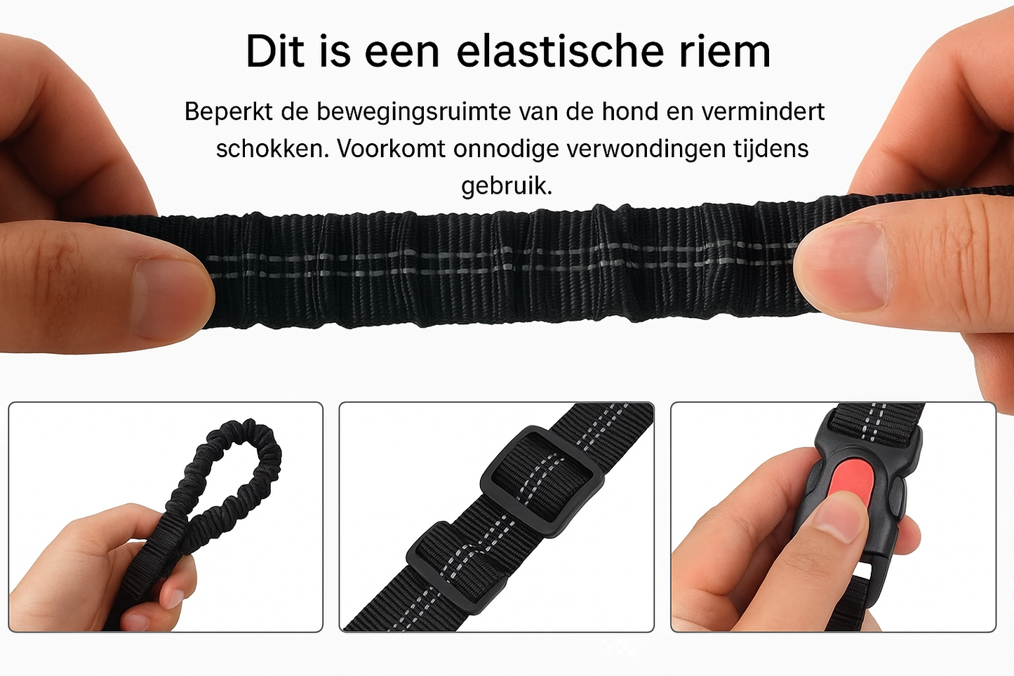 Elastische hondenriem