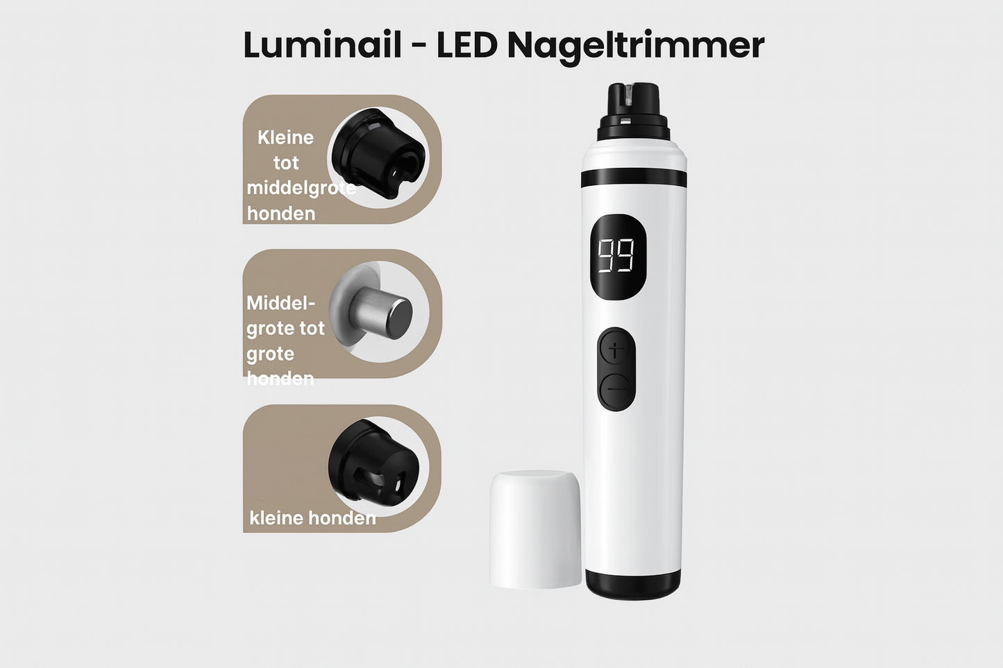 Luminail - LED Nageltrimmer met juiste product design
