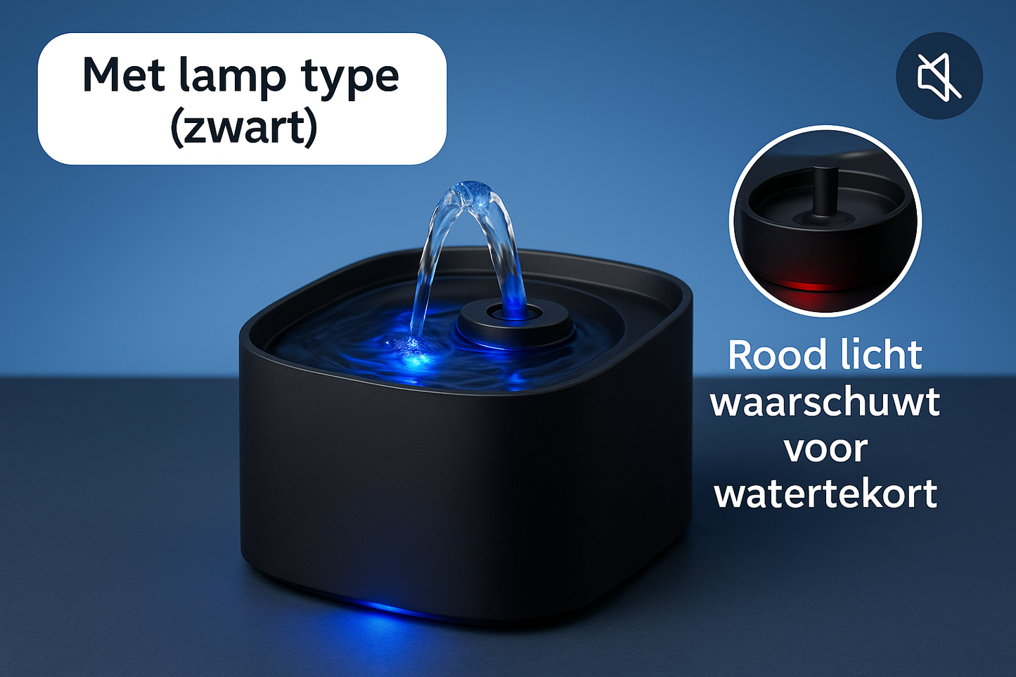 Met lamp type zwart