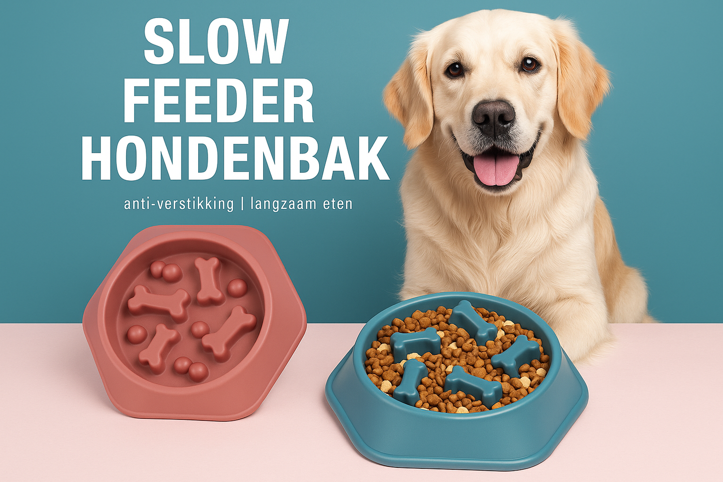 Nederlandse slowfeeder hondenbak