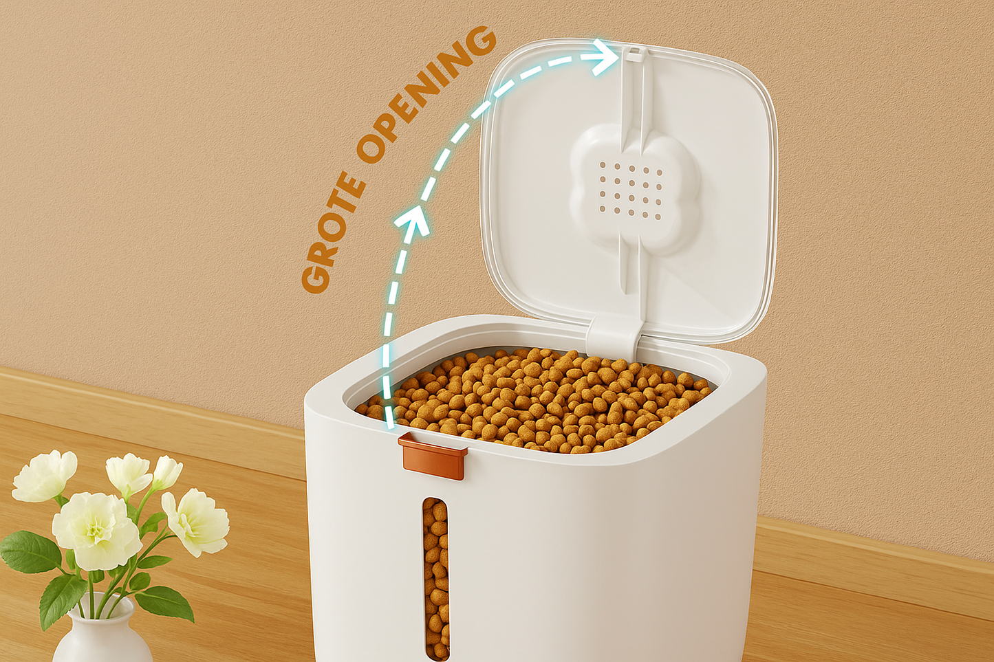 Nederlandse voedselcontainer grote opening - gecorrigeerd