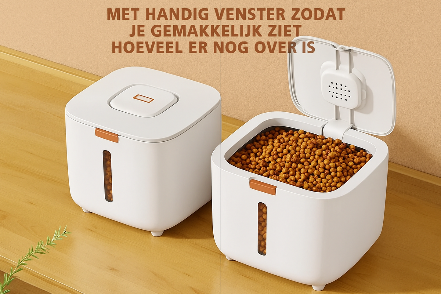 Nederlandse voedselcontainer handig venster