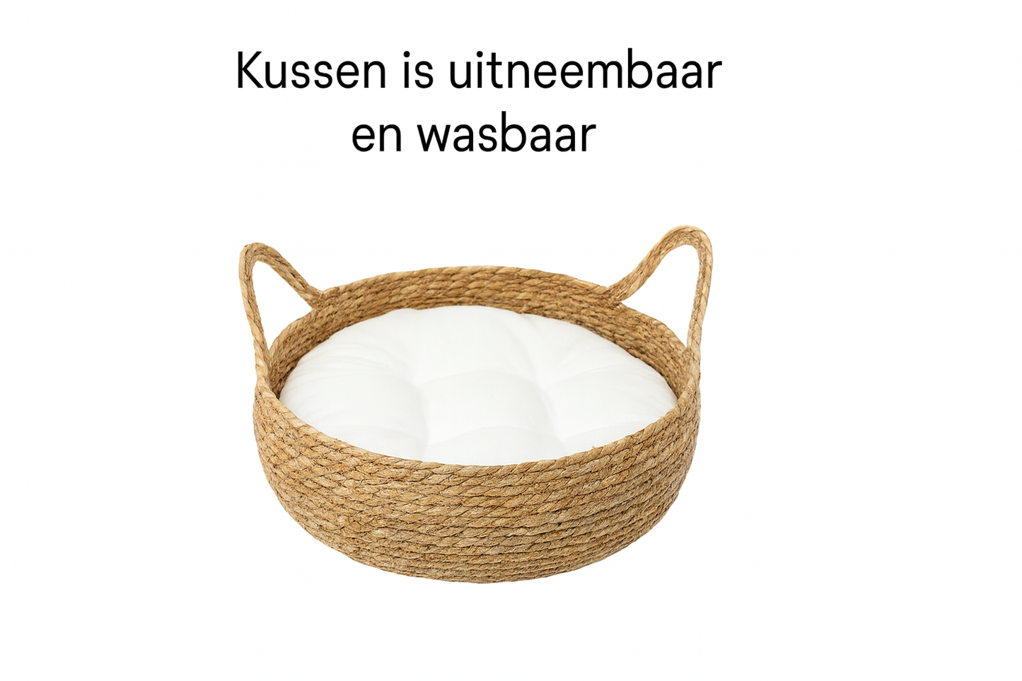 Nette productfoto met Nederlandse tekst