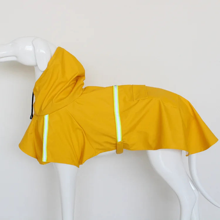 Regenjas voor honden – Kaapse stijl met reflecterende strepen en capuchon