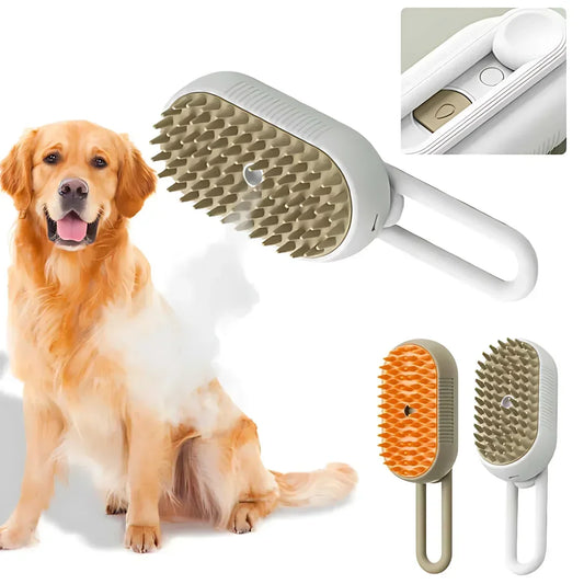 USB oplaadbare 3-in-1 huisdierverzorgingsborstel voor hond & kat