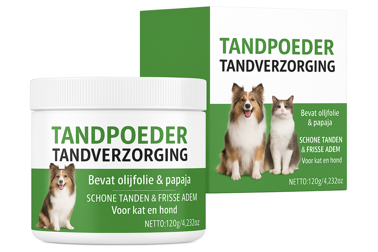 Nederlandse tandpoeder productset