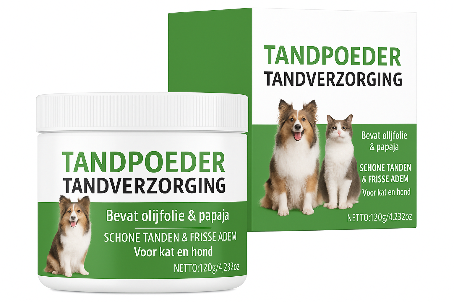 Nederlandse tandpoeder productset
