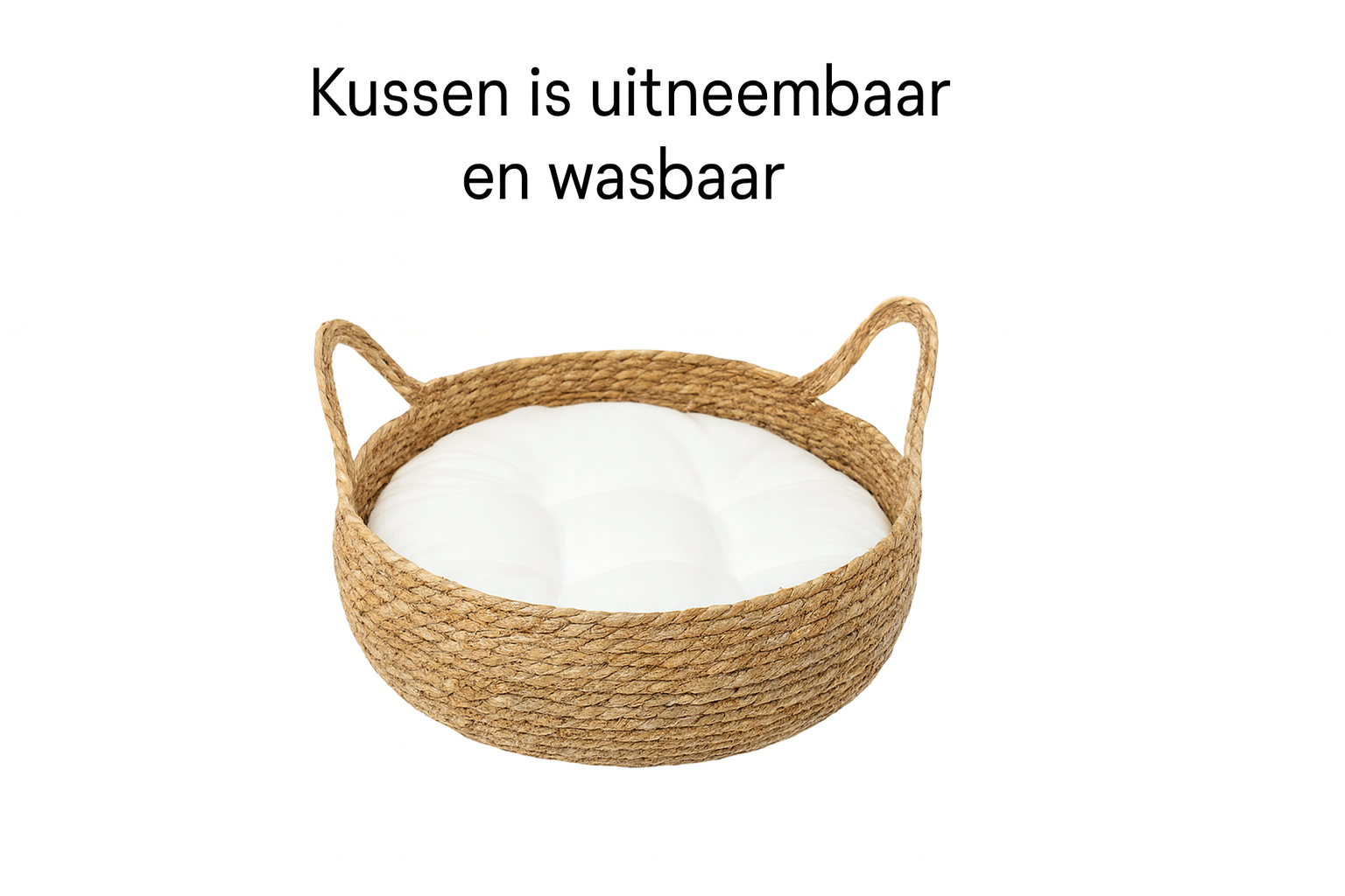 Nette productfoto met Nederlandse tekst