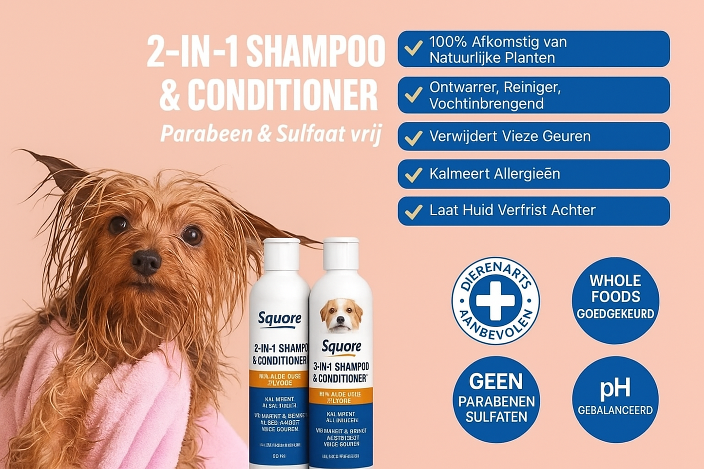 Squore 2-in-1 shampoo & conditioner - gecorrigeerde tekst