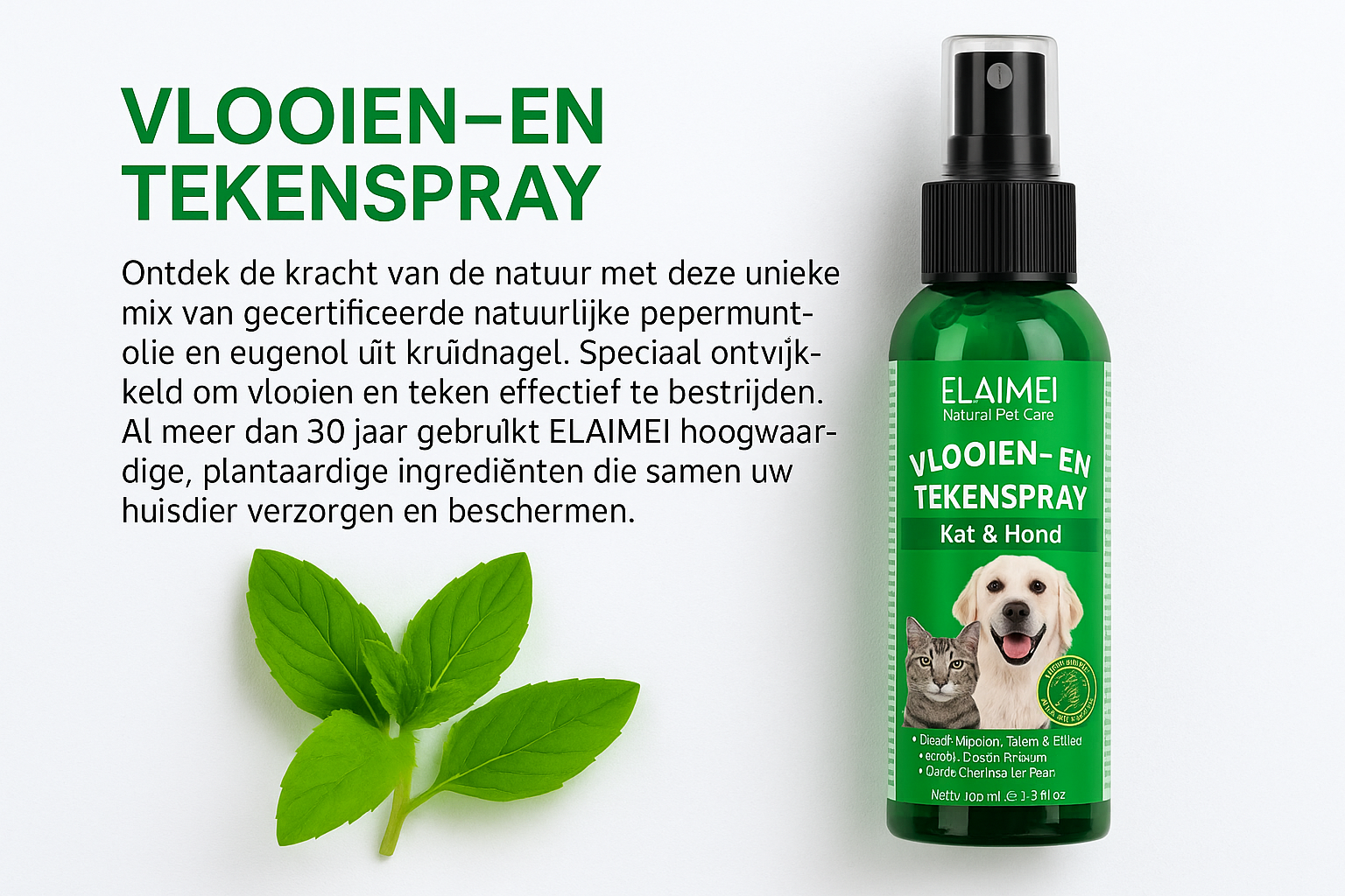 Vlooien- en tekenspray