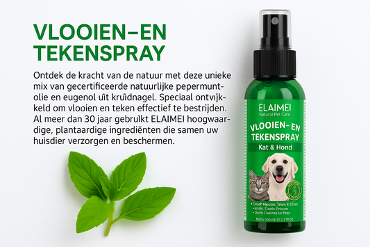 Vlooien- en tekenspray